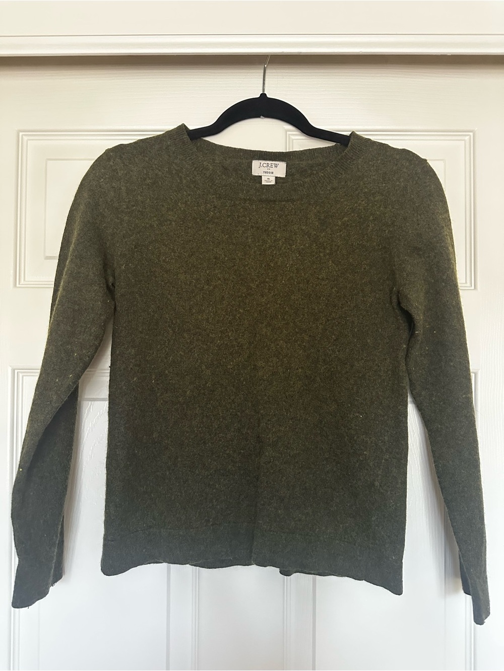 J. Crew Olive Green Crewneck Sweater
